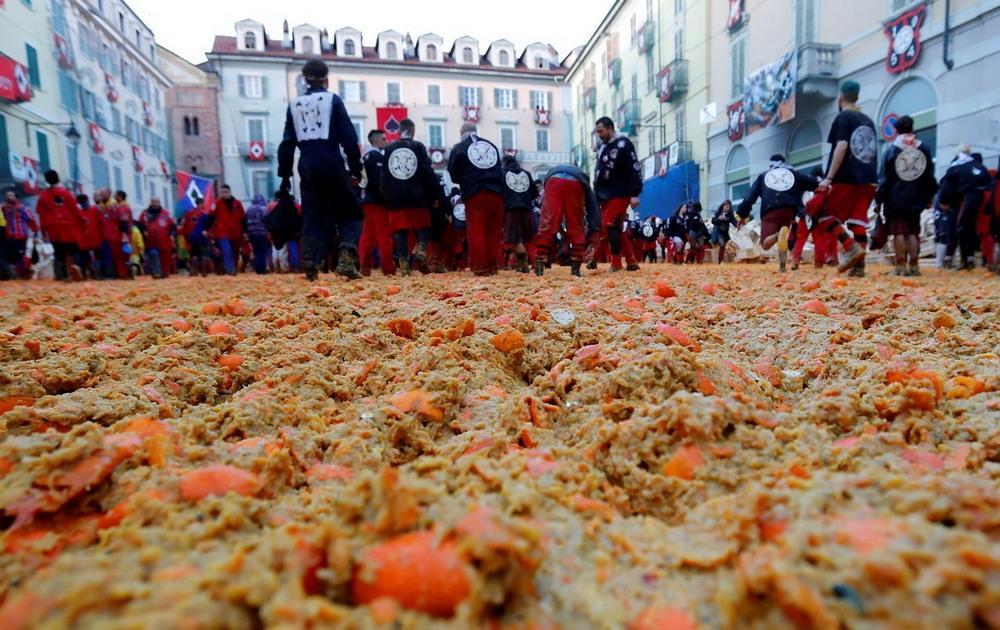 Orange fights in Piedmont - Piedmont, Italy, Orange, Folk fun, Longpost