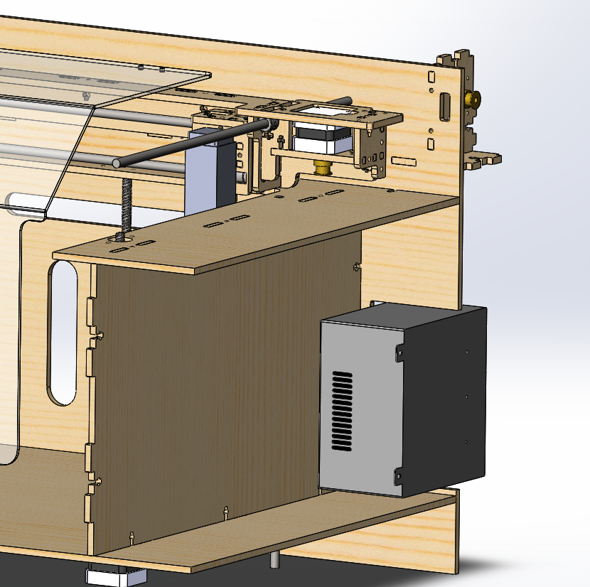 The project of a laser engraver on a 5.5w LED laser. - My, Plywood, CNC, Engraver, Design, Banality, Longpost