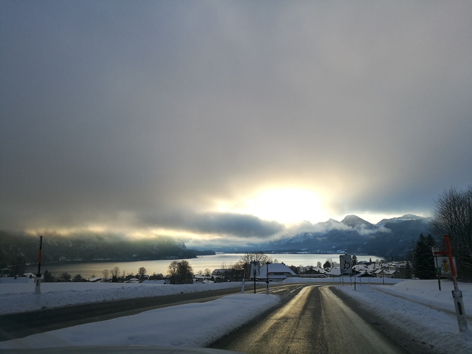 Sunrise in the Austrian Alps - My, Austria, dawn, The mountains, Snow, First post