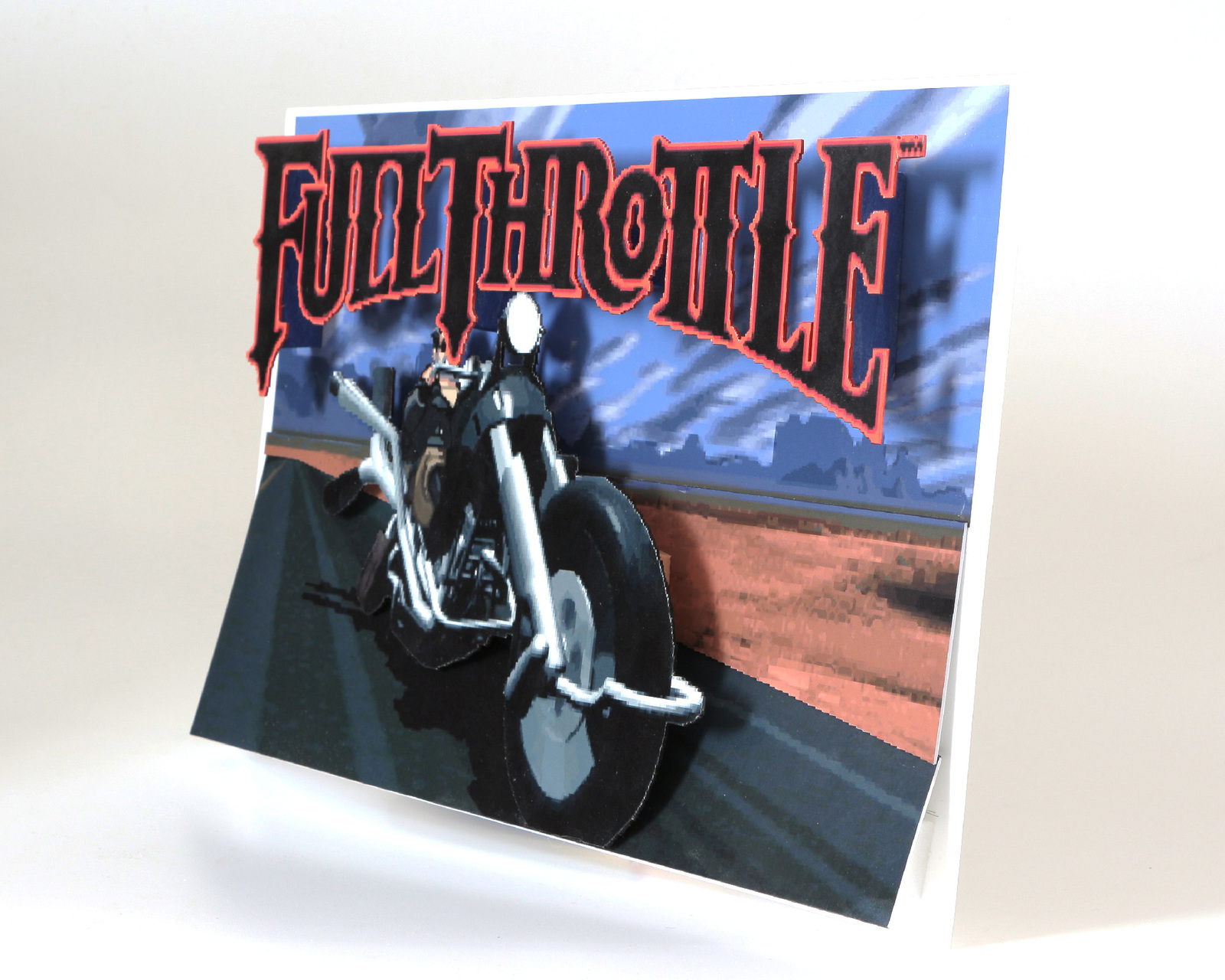 Diorama based on the game Full Throttle - My, Diorama, Games, My, Full Throttle, With your own hands, Longpost