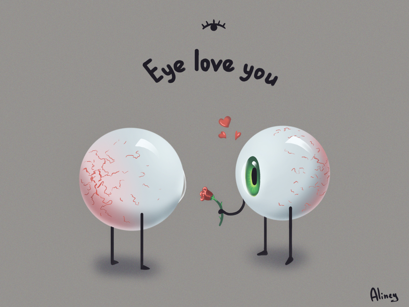 Happy Valentine's Day <3 - My, Valentine's Day, Pun, Eyes