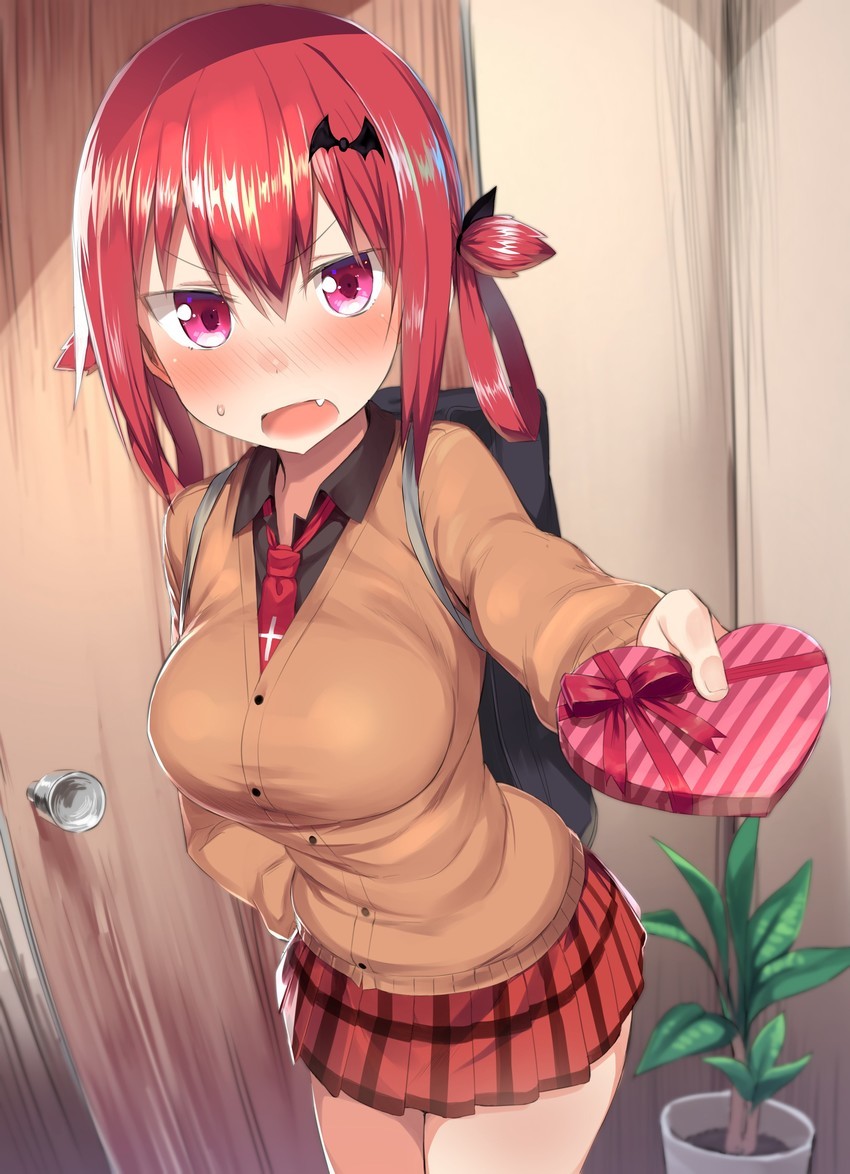 Anime Art - Аниме, Anime Art, Gabriel DropOut, Satanichia Kurumizava, День святого Валентина