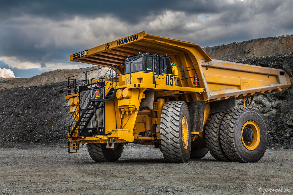 Gigantor. Mining dump truck Komatsu 730E. Test Drive. - Test Drive, Report, Dump truck, Komatsu, Longpost