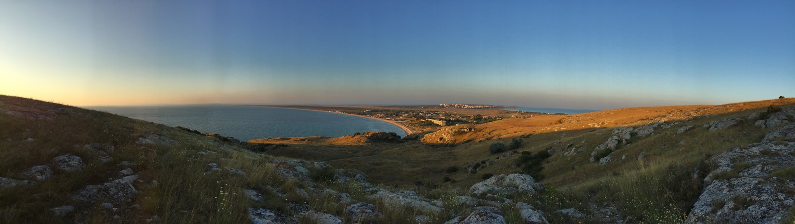 Panoramas of ideal places to relax body and soul in Crimea - My, Crimea, Панорама, Perfect place, Pink Lake, Meganom, Kara-Dag, , Longpost