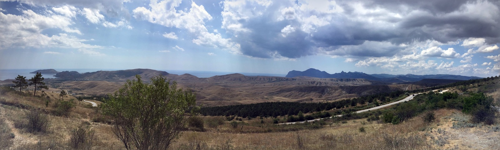 Panoramas of ideal places to relax body and soul in Crimea - My, Crimea, Панорама, Perfect place, Pink Lake, Meganom, Kara-Dag, , Longpost