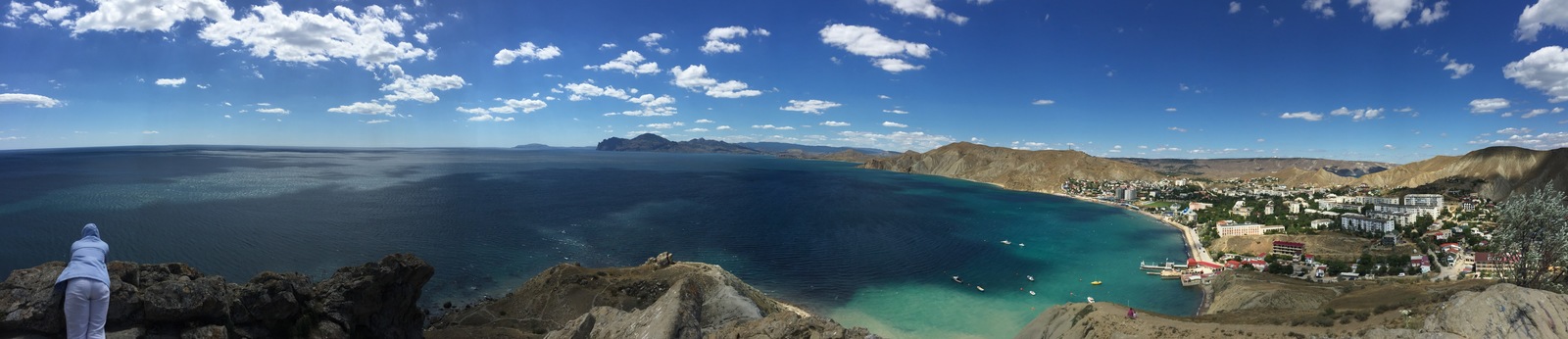 Panoramas of ideal places to relax body and soul in Crimea - My, Crimea, Панорама, Perfect place, Pink Lake, Meganom, Kara-Dag, , Longpost