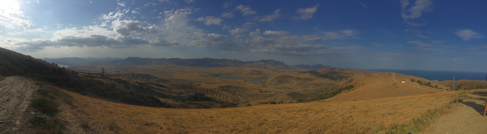 Panoramas of ideal places to relax body and soul in Crimea - My, Crimea, Панорама, Perfect place, Pink Lake, Meganom, Kara-Dag, , Longpost