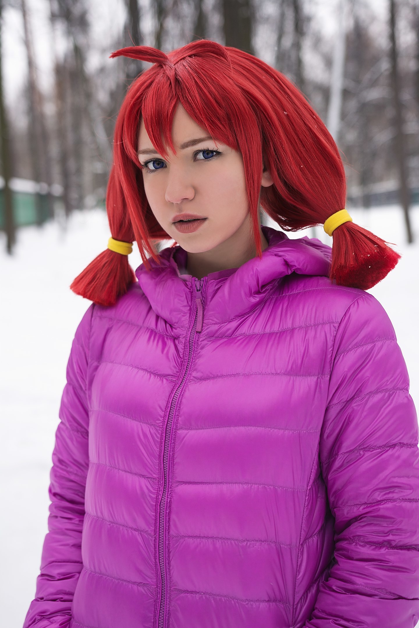 The first part of the winter photoset from the Children of the Workers - My, Endless summer, Visual novel, Cosplay, Russian cosplay, Workers' Children, Longpost