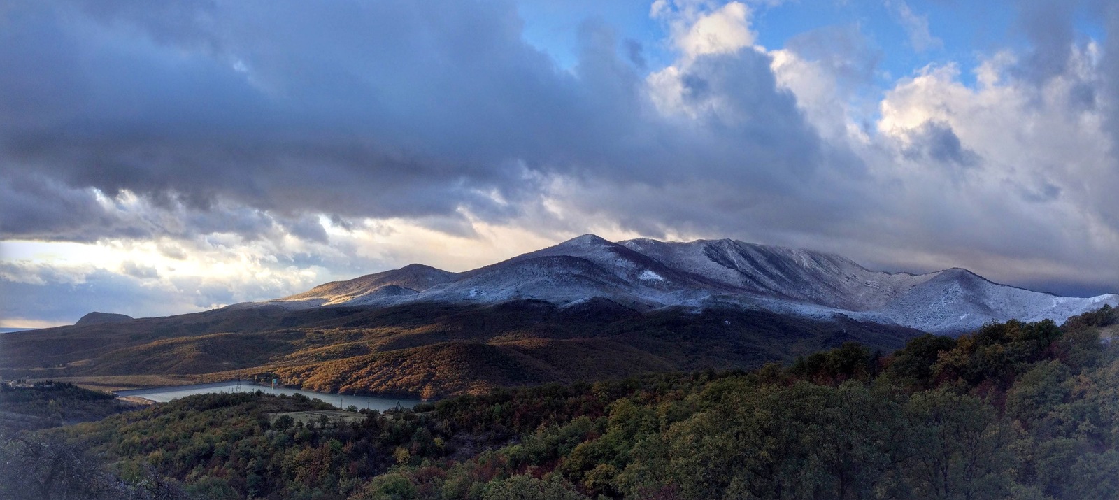 Crimea. November. - My, Crimea, The mountains, Autumn, Панорама