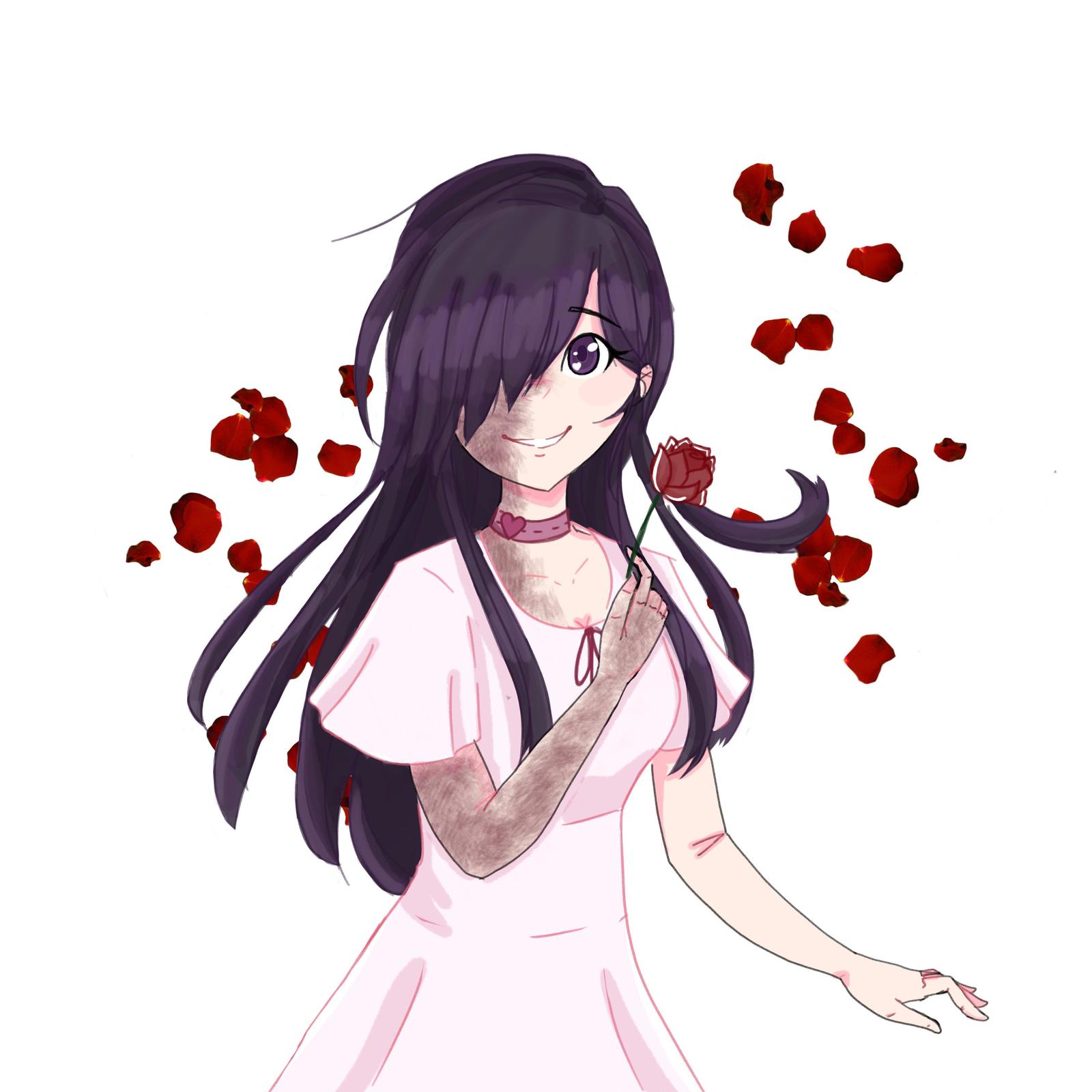 Lovely Hanako - Рисунок, Hanako ikezawa, Katawa Shoujo, Визуальная новелла