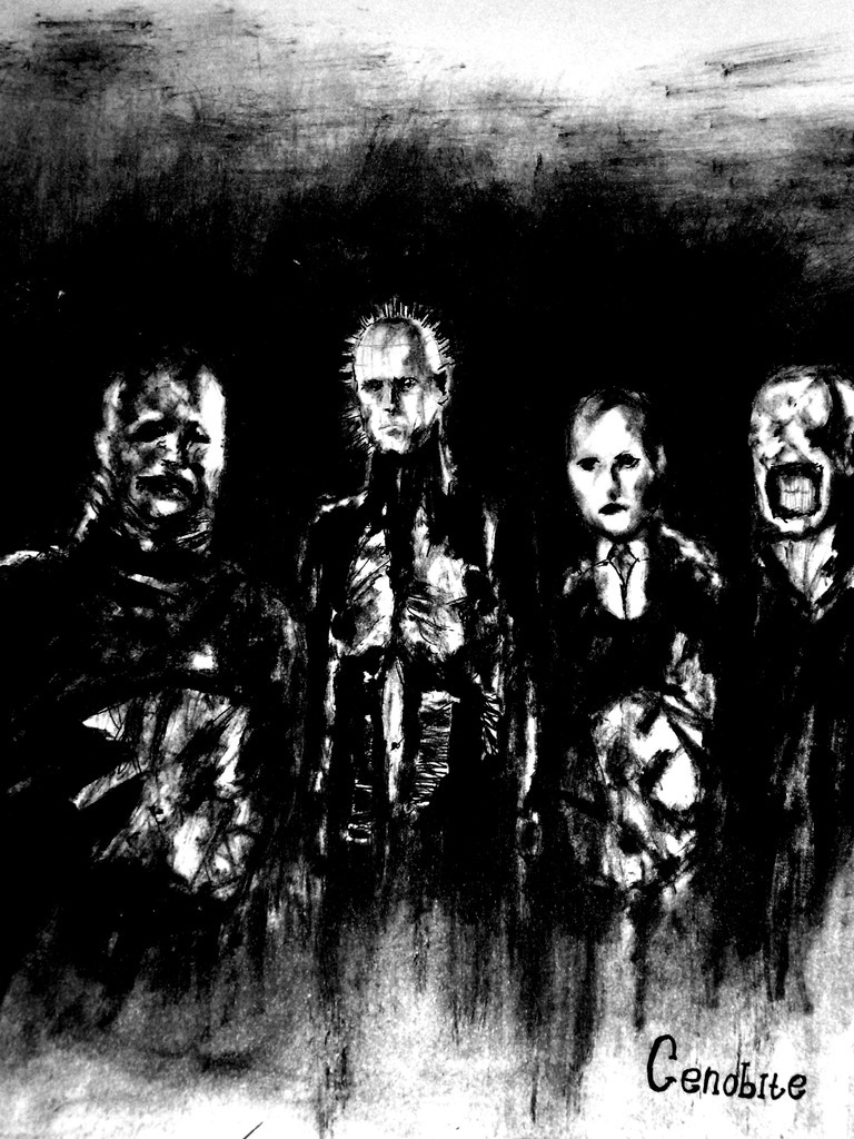 HellRaisers. Senobites - My, Hellraiser, Senobits, Pen drawing, Pinhead