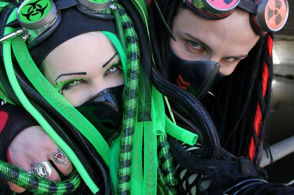 Cyber ??goth with the nickname Terrorcat. - Cybergotics, Rave, Longpost