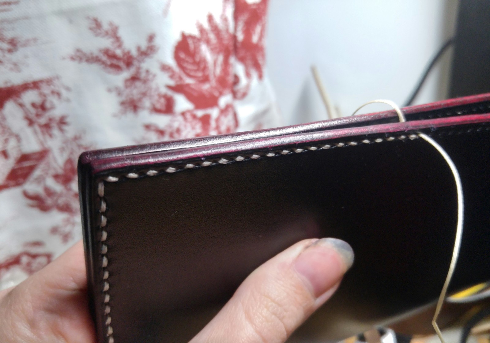 Leather wallet - My, Leather, Wallet, Leather, Leather products, Needlework, Needlework with process, I share, Longpost