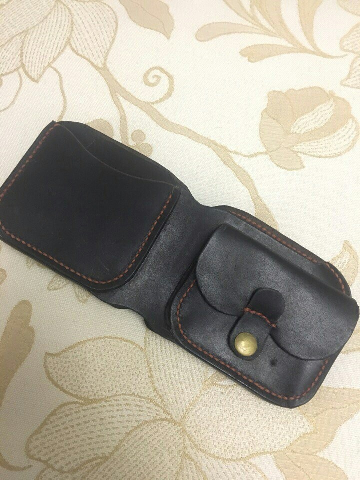 Women's wallet according to the finished pattern - Leather craft, Leather products, Leather, Longpost