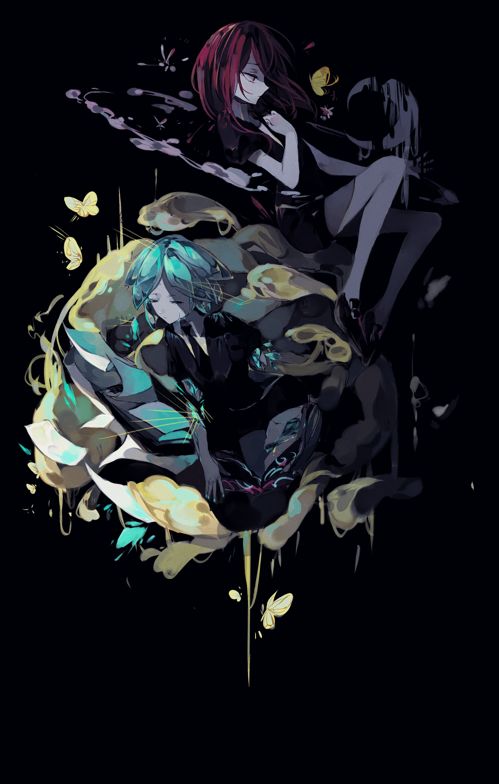 Gems - Art, Houseki no kuni, Cinnabar, , Anime, Anime art