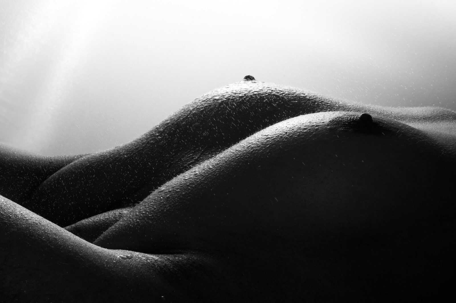 Bodyscape or fleshscape (beginning) - NSFW, My, Bodyscapes, Longpost, Breast, Black and white, Homemade, The photo, Photo project