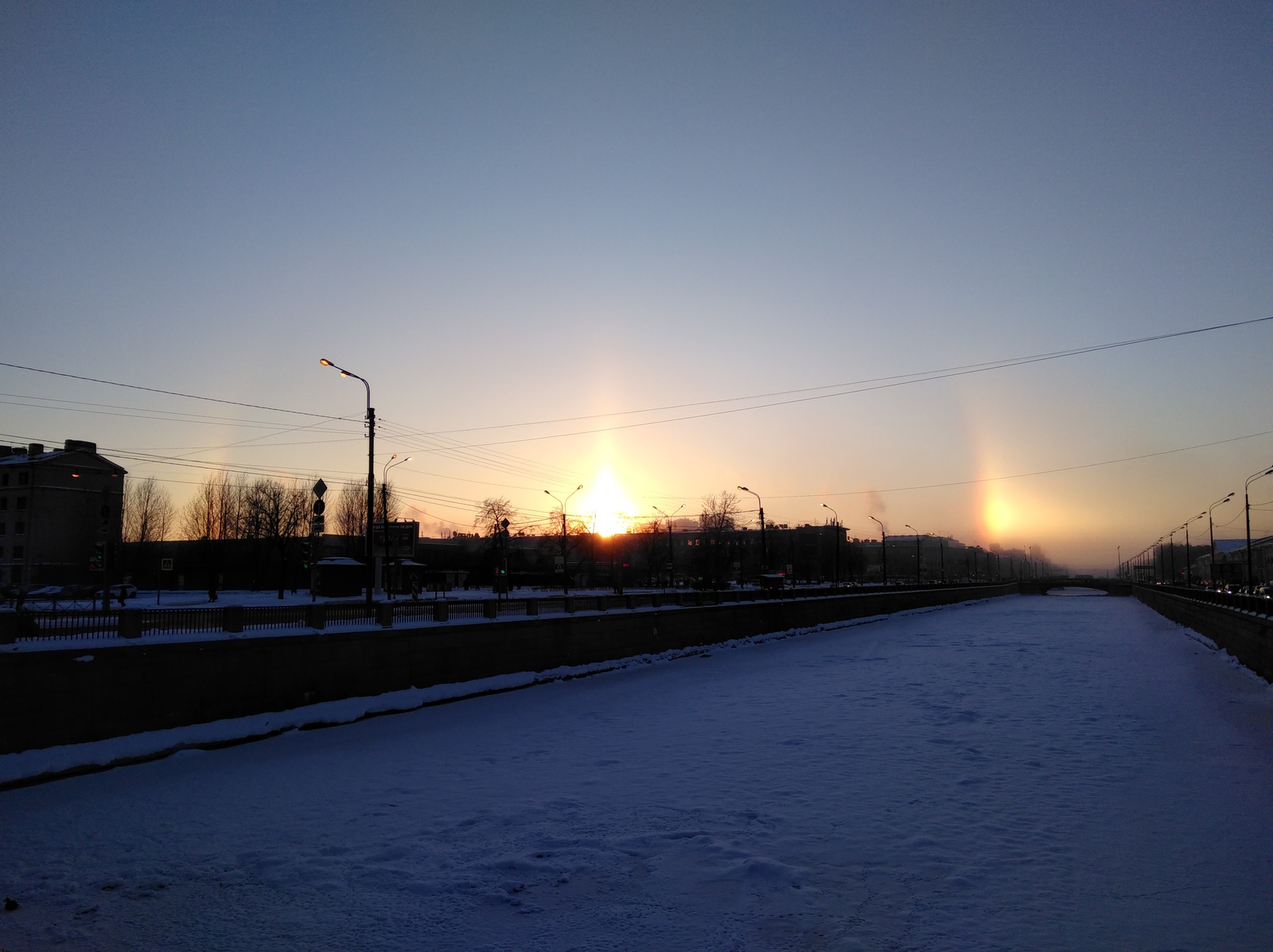 Halo in St. Petersburg - My, Halo, Rare, Saint Petersburg