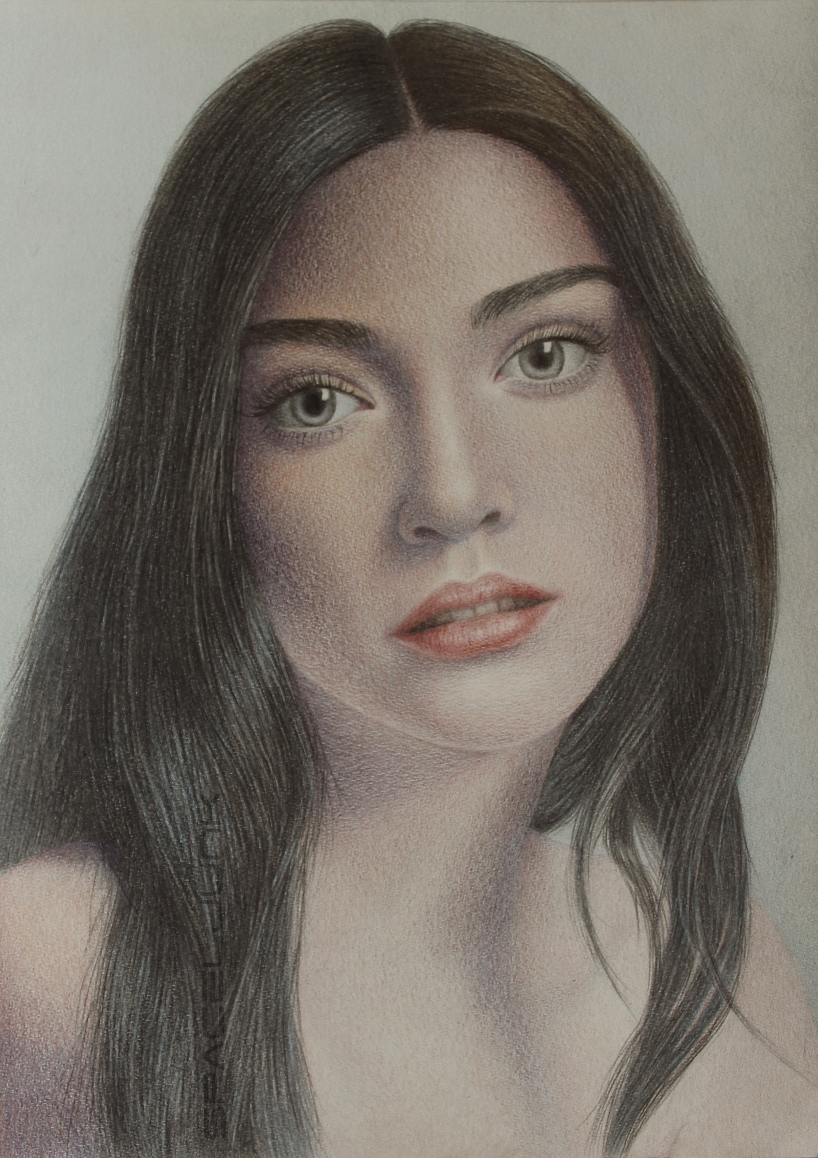 Sketch - My, Portrait, Drawing, Art, Colour pencils, Graphics, My