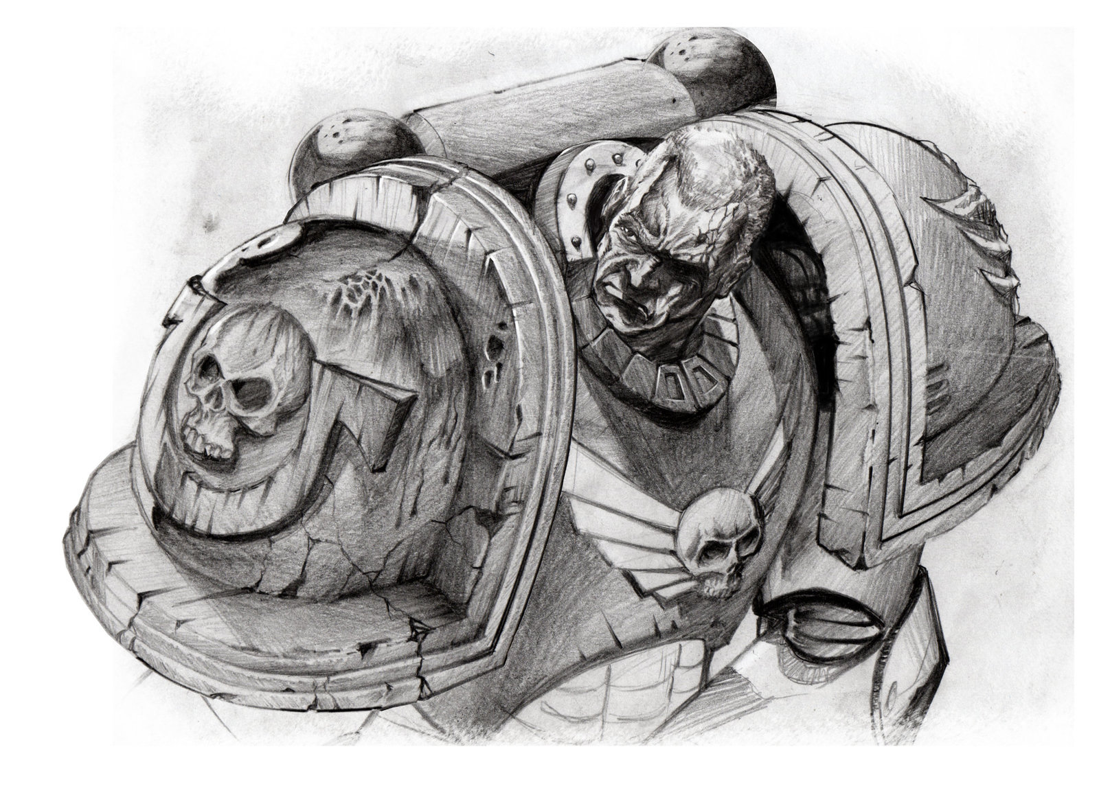 The Last Duel - Warhammer 40k, Wh Art, Orcs, Ultramarines, Space Marine, Longpost