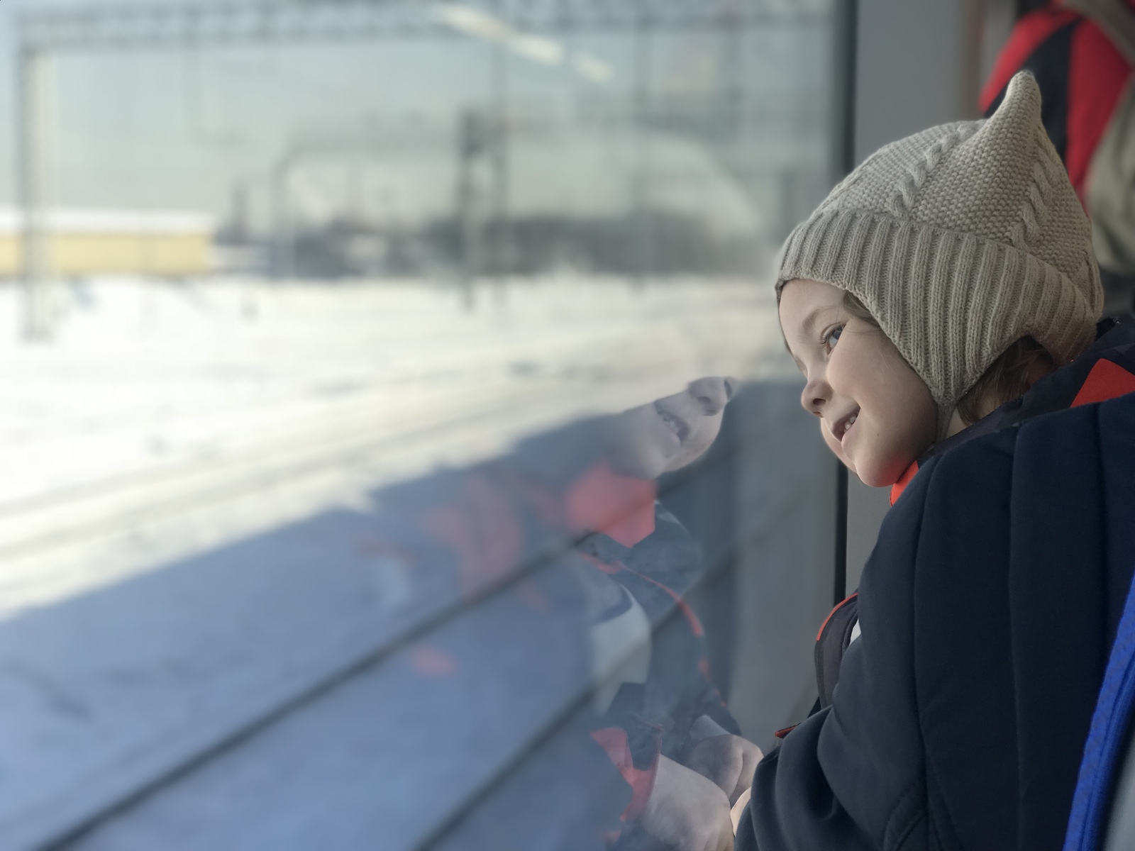 Train ride, first - My, MCC, Children, beauty, The first, Drive, Joy, Laugh, Longpost