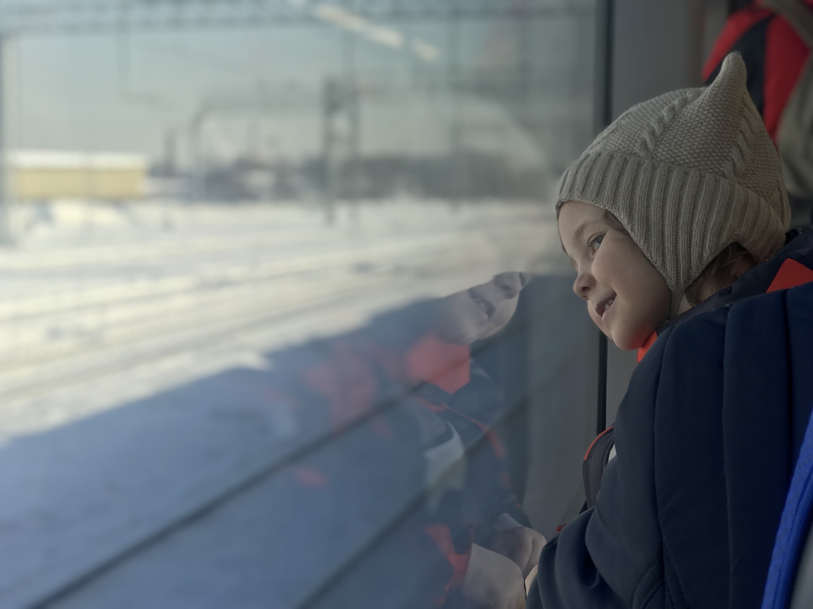 Train ride, first - My, MCC, Children, beauty, The first, Drive, Joy, Laugh, Longpost