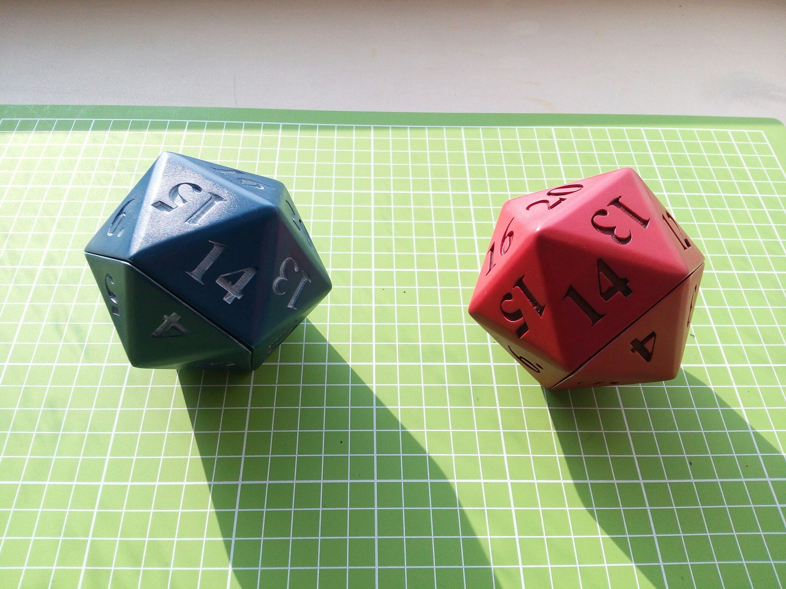 Dice storage in the shape of an icosahedron - My, My, 3D печать, Tabletop role-playing games, Longpost