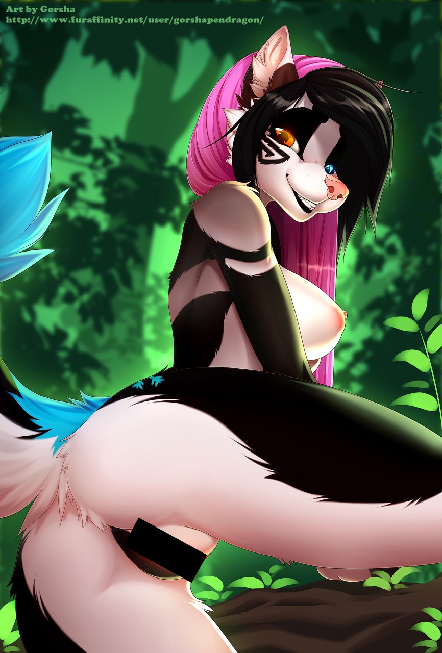 In the woods - NSFW, Furry, Art, Furotica, Gorsha Pendragon, Forest, Nature