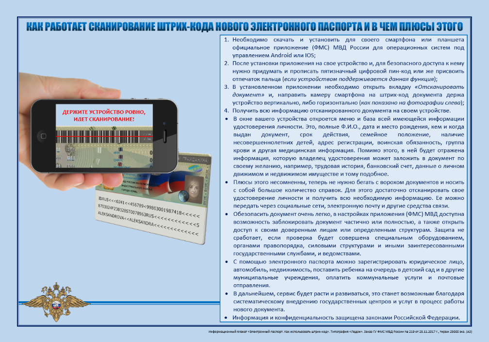 How does the e-passport barcode work? - Electronic passport, Russia, Information