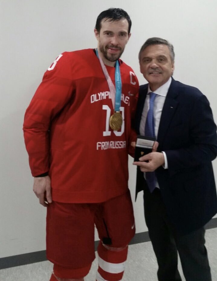 Russian hockey player Pavel Datsyuk, after winning the Olympics in Pyeongchang, entered the Triple Golden Club. - Hockey, Olympiad, Pavel Datsyuk, , Longpost