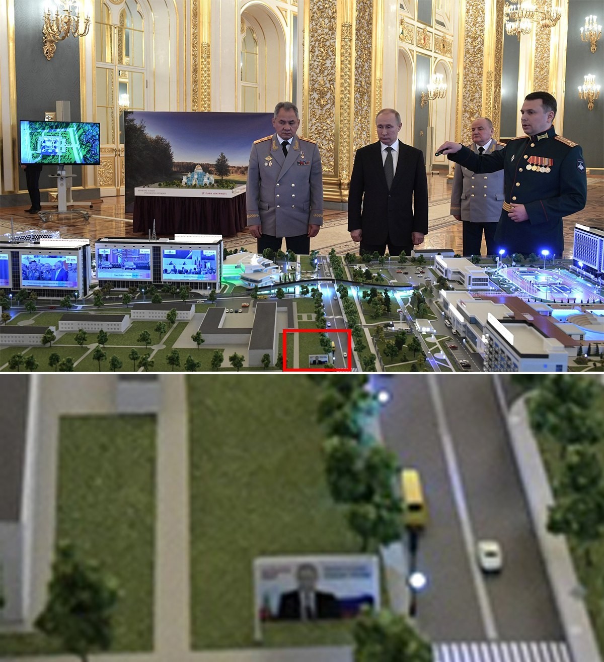 Layout of a military technopolis - Vladimir Putin, Layout, Billboard, Лентач