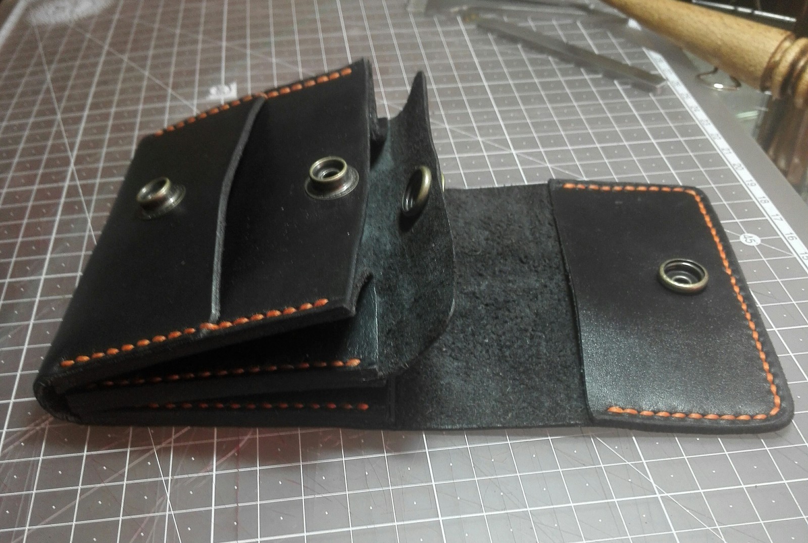 Purse number 3 - Leather products, Wallet, Handmade, Longpost