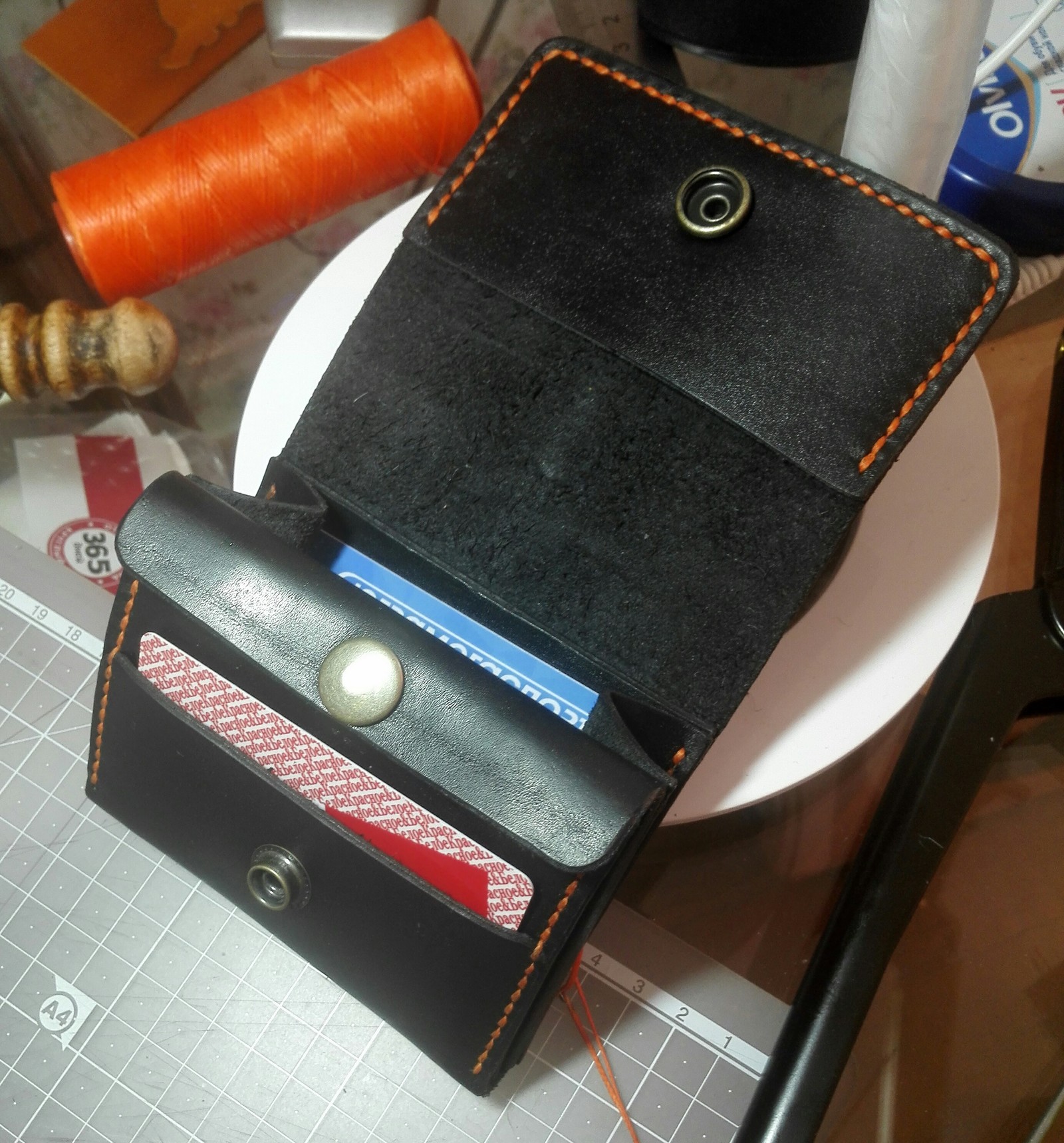 Purse number 3 - Leather products, Wallet, Handmade, Longpost