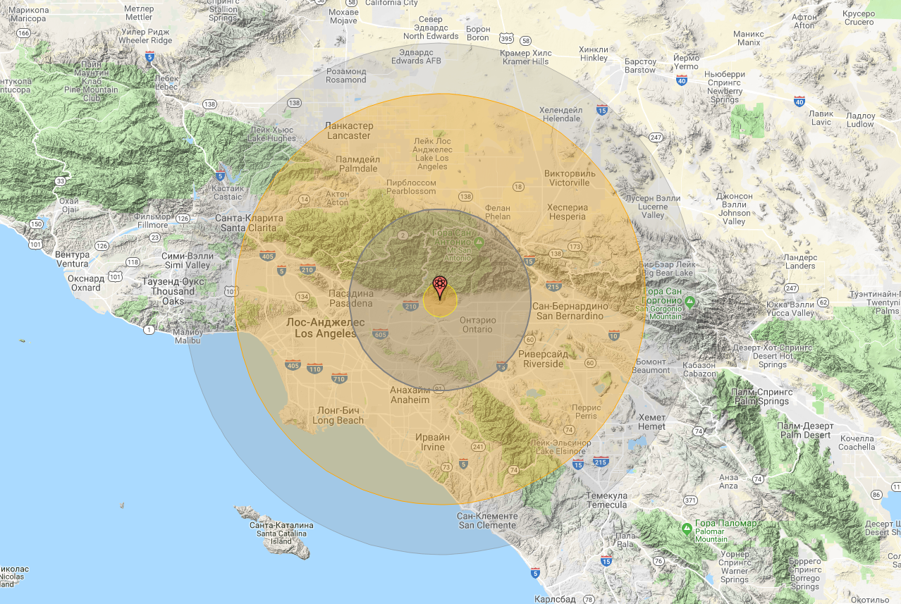 Радиус поражения Царь-Бомбы | Пикабу