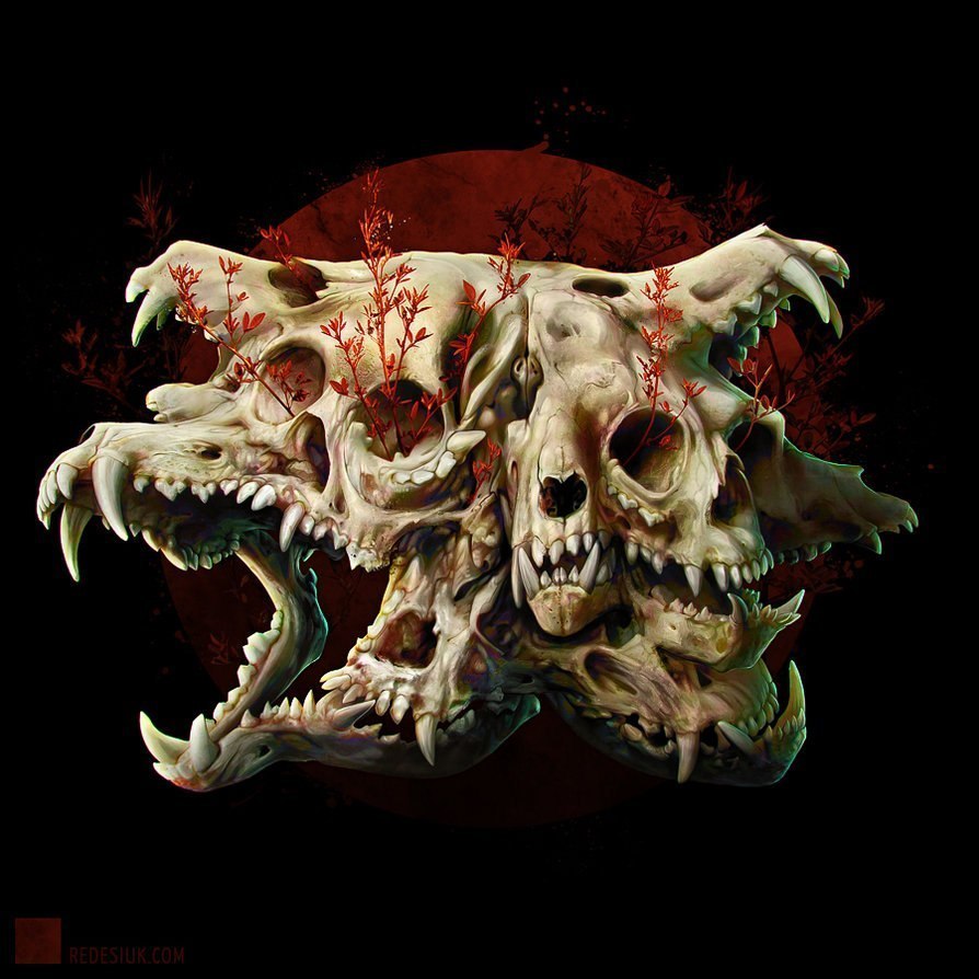 Skulls Art - Skulls, Череп, Эскиз татуировки, Арт, Неизвестный автор, Длиннопост