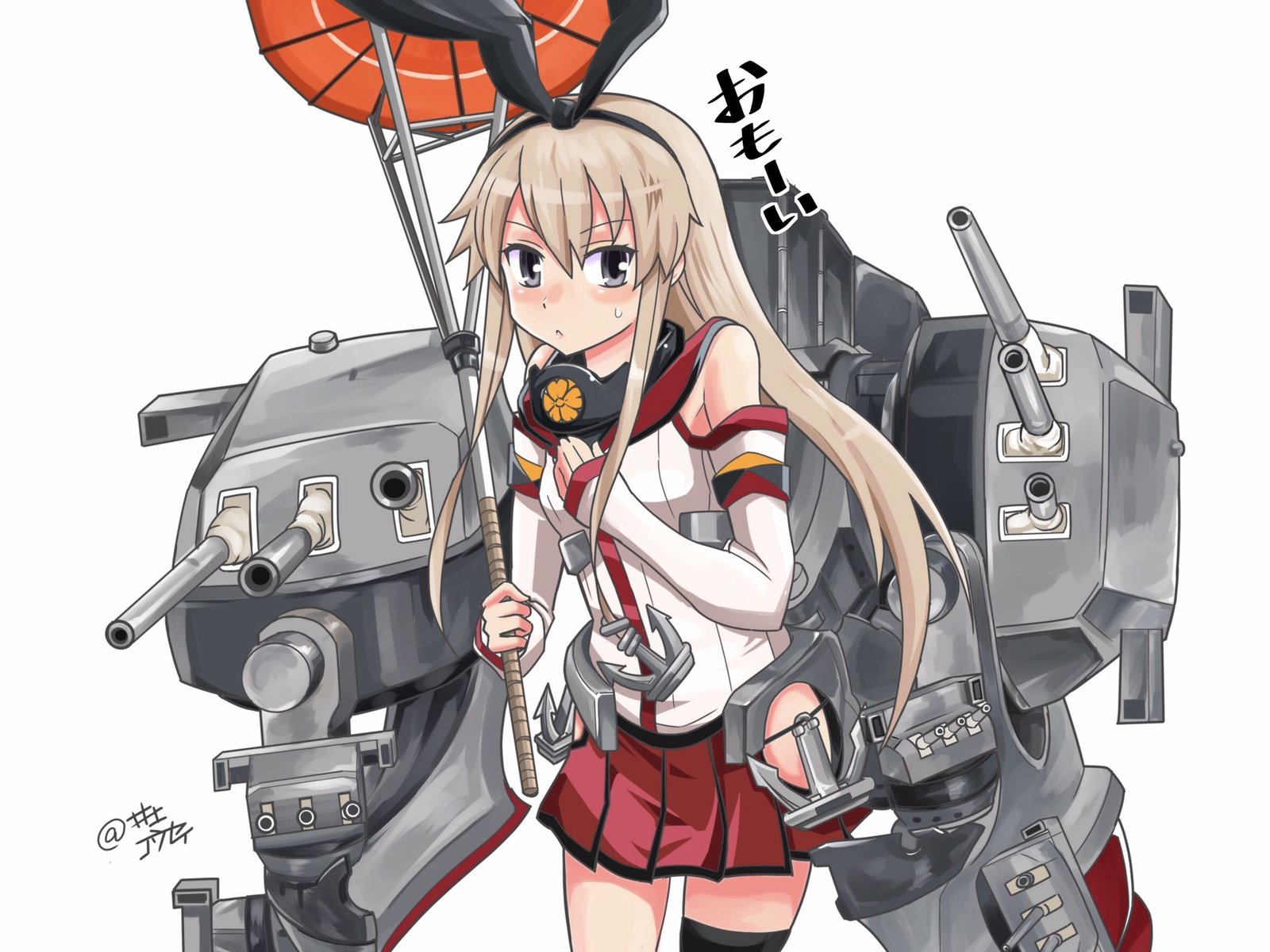 And with a peculiar anniversary of us, 1500 posts. - Anime art, Kantai collection, Shimakaze