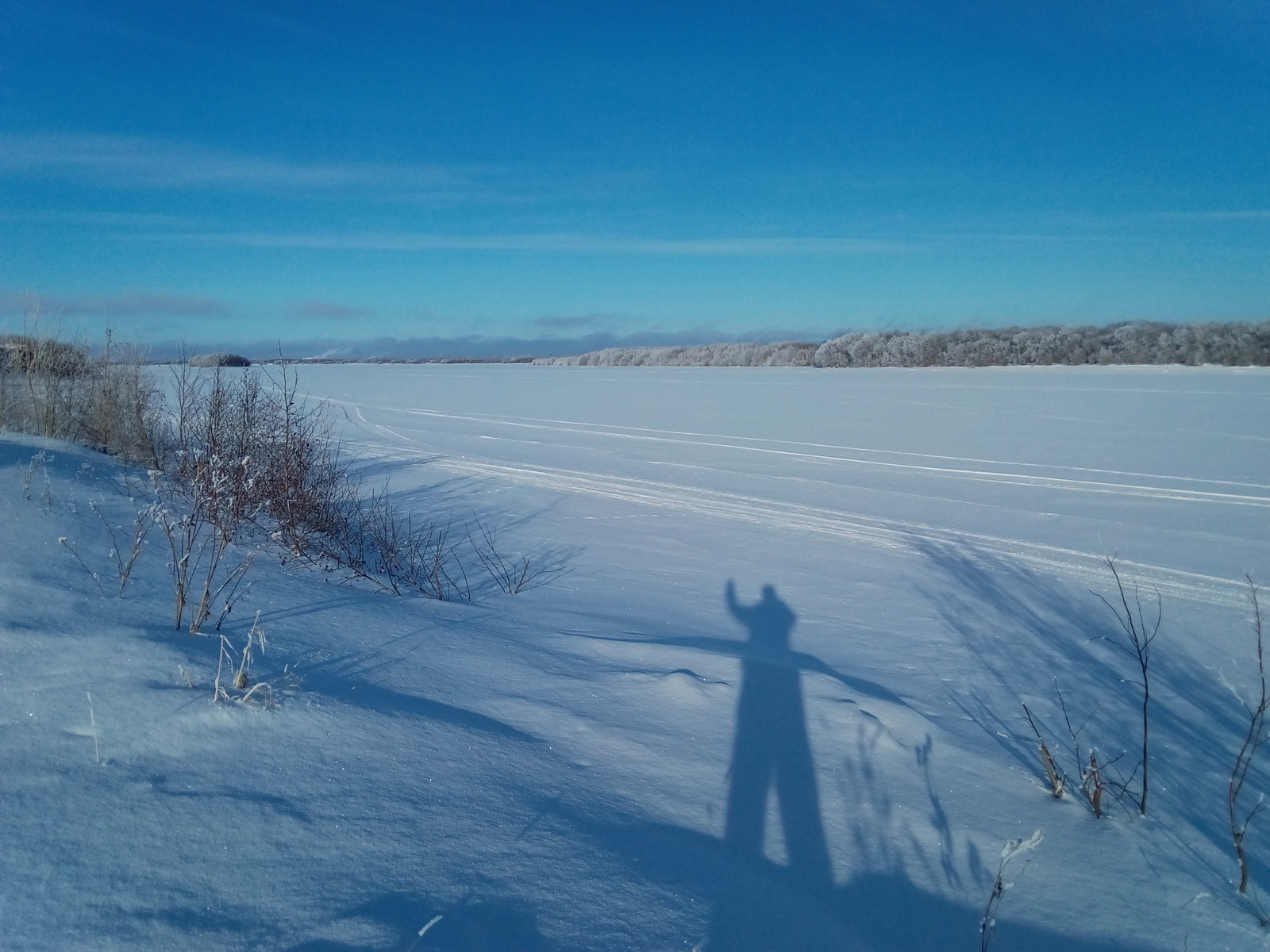 People, go for a walk! - My, A bike, River, Winter, Longpost