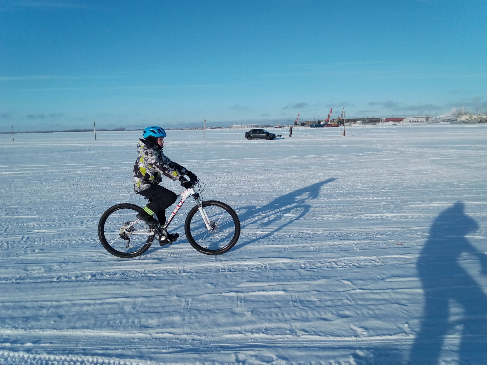 People, go for a walk! - My, A bike, River, Winter, Longpost