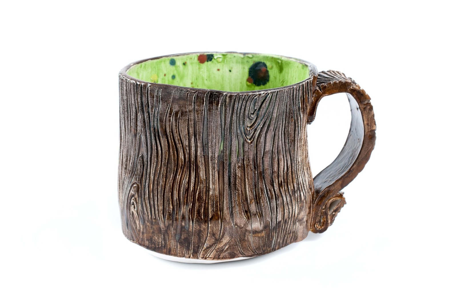 wooden mug - My, Ceramics, Кружки, Master Class, Tree, Longpost