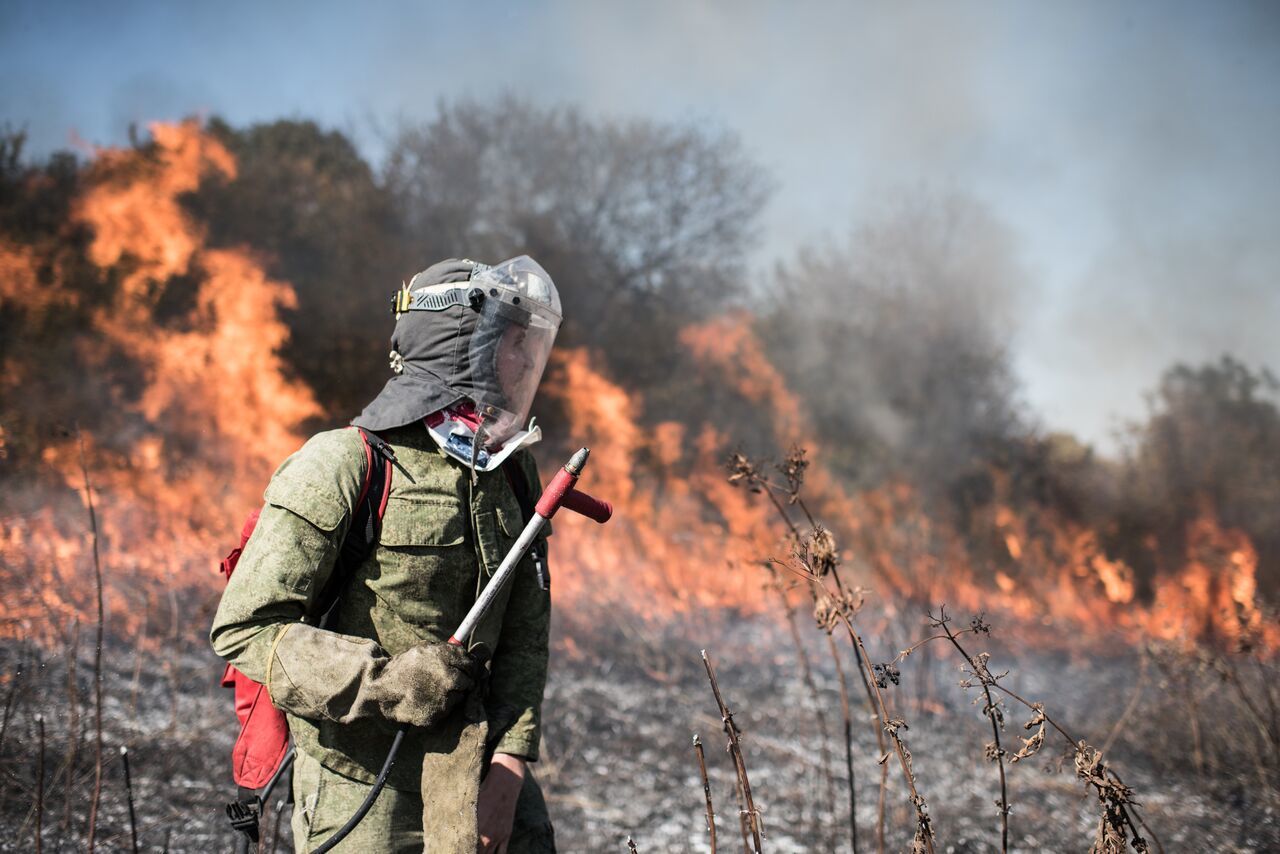 A Day in the Life of a Volunteer Firefighter - Forest fires, Extinguishing, Fire, The photo, Longpost, Negative