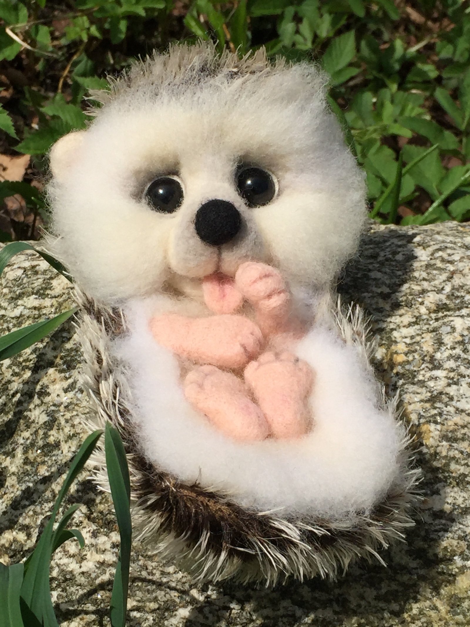 Hedgehog Shunechka - My, Needlework without process, Dry felting, Hedgehog, With your own hands, Hobby, Author's toy, Handmade, Longpost