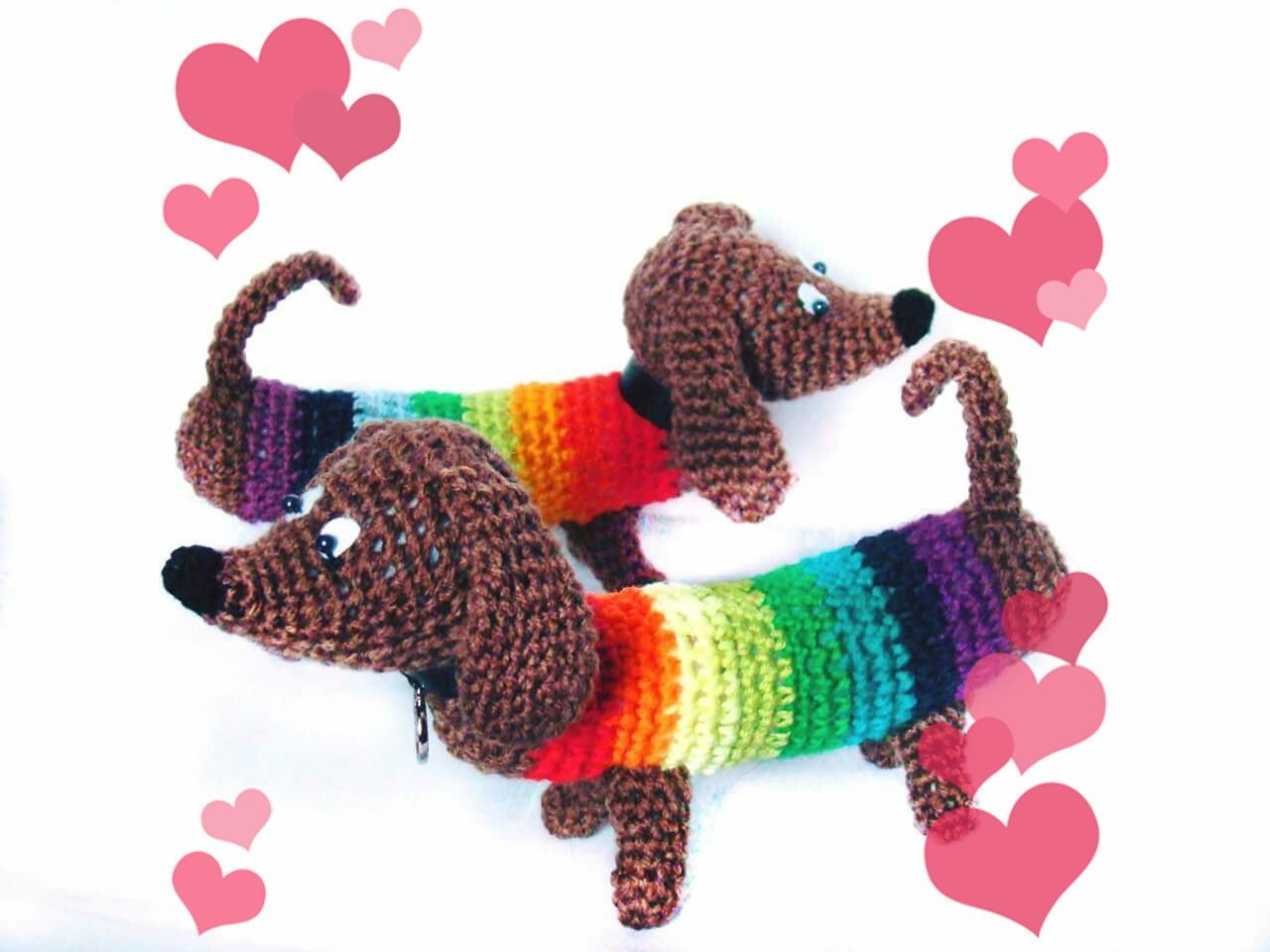 rainbow taxis - Amigurumi, Knitting, Crochet, Soft toy, In good hands