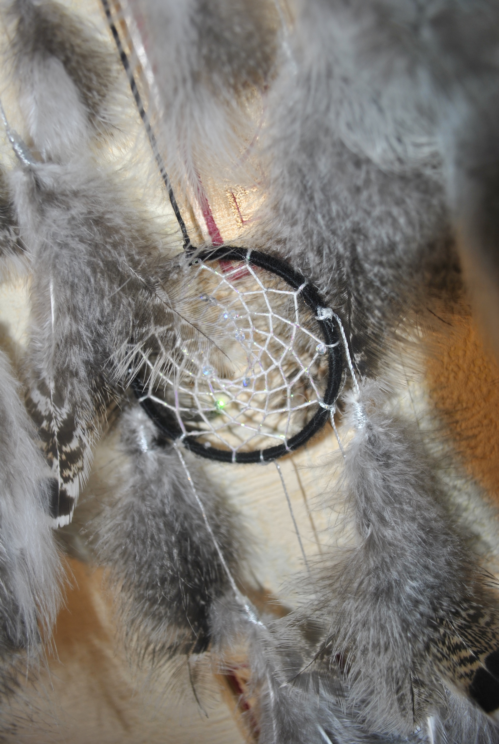 Dreamcatcher - My, My, Dreamcatcher, Handmade, With your own hands, Feathers, Order, Longpost