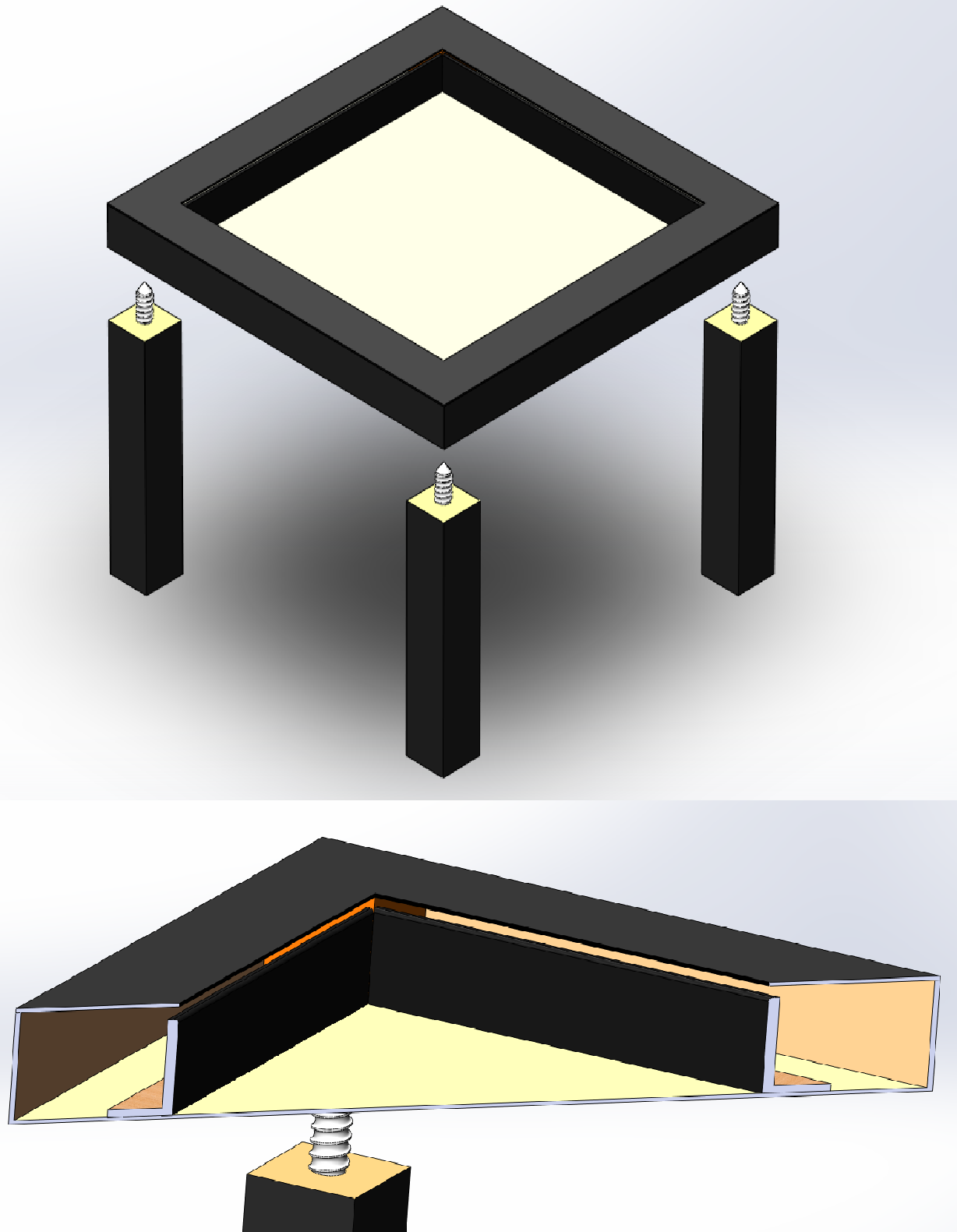 Инструкция по изготовлению стола с эффектом бесконечности