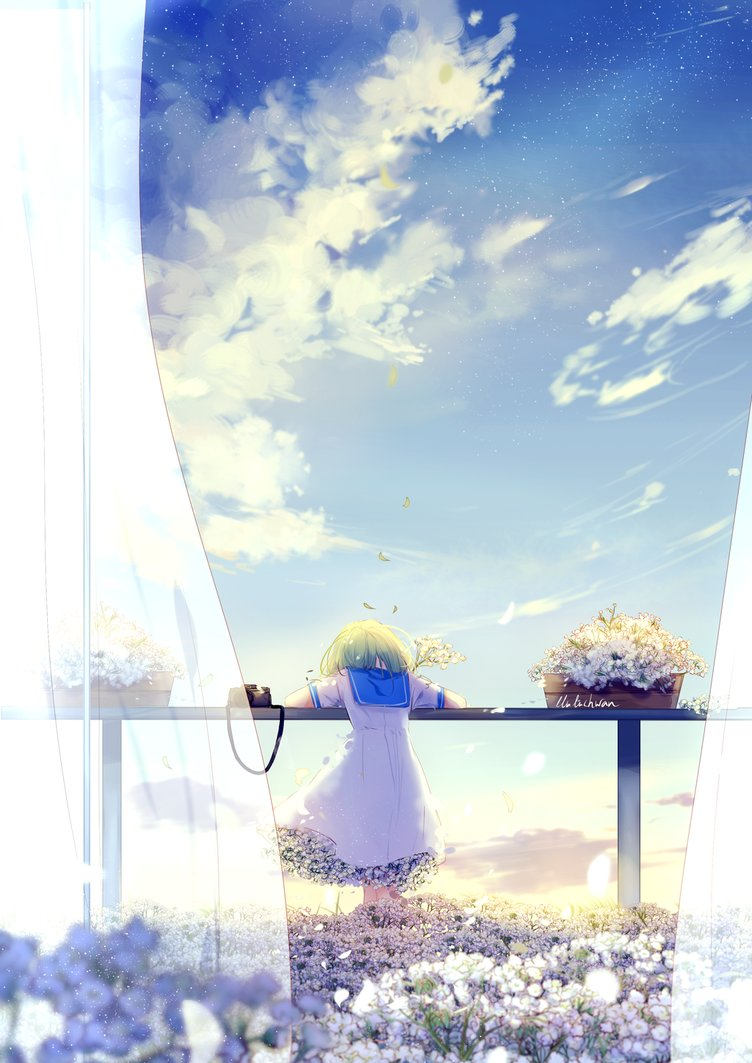 Flowers - Anime art, Anime original, 