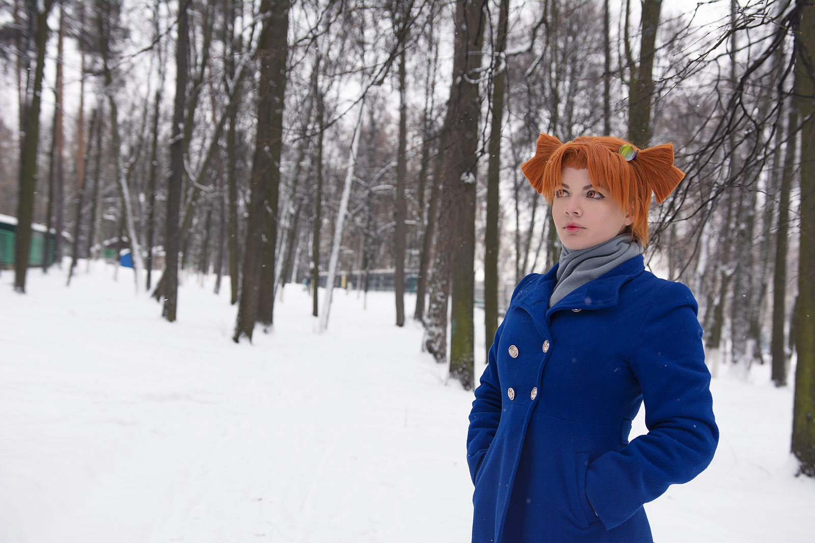 Spring is on the calendar, and winter is outside ... - My, Visual novel, Endless summer, Russian cosplay, Cosplay, Workers' Children, Longpost