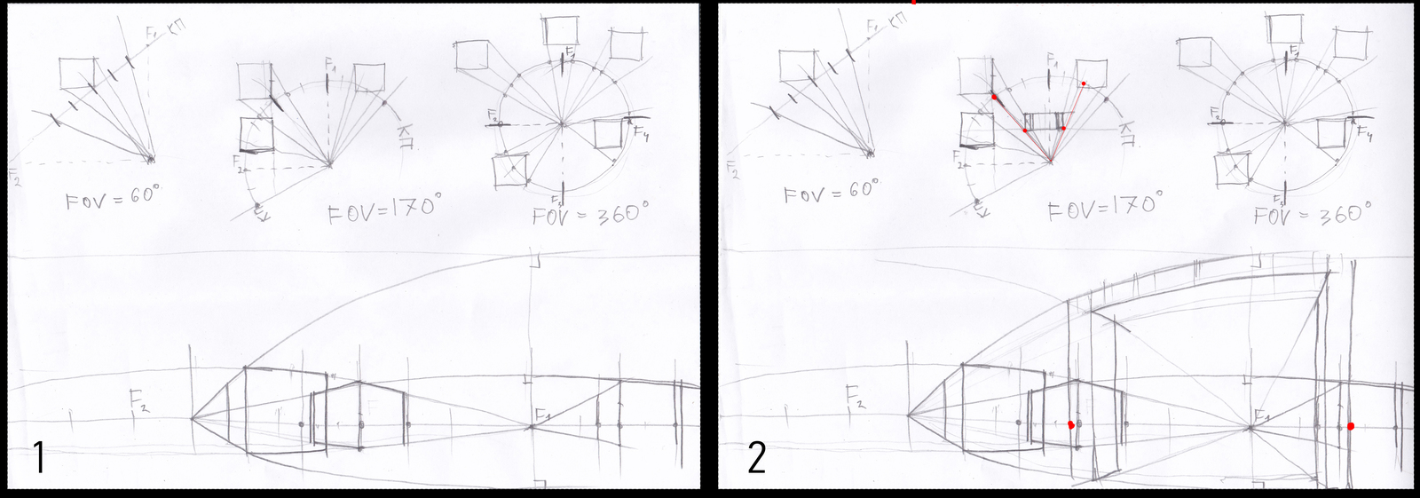 How to draw a PANORAMIC drawing. BASICS OF DRAWING. - My, , Drawing, Spherical perspective, Longpost, Video