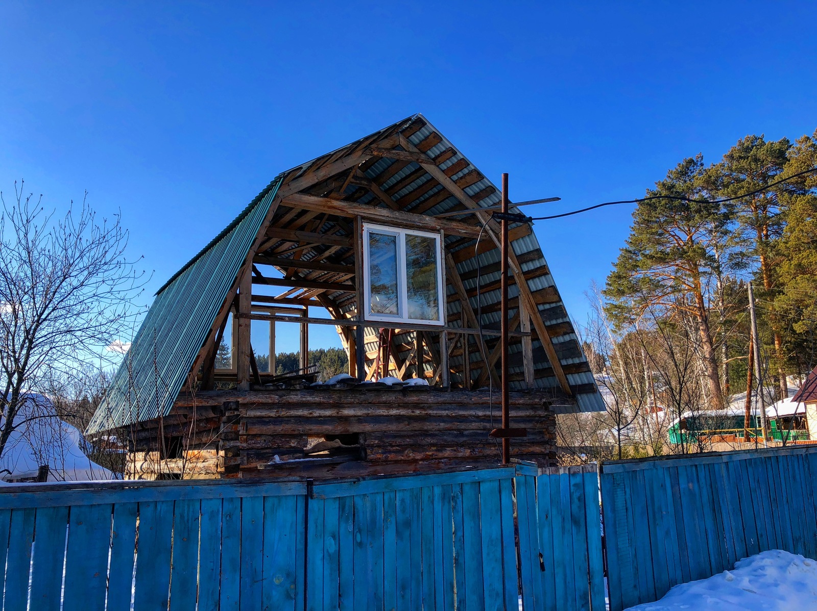 energy efficient house - My, House, Tomsk, Siberia, Window, The photo