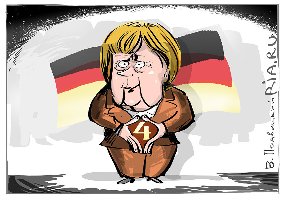 Sit down, four - Political caricature, Politics, Angela Merkel, Germany, , , Риа Новости, Caricature