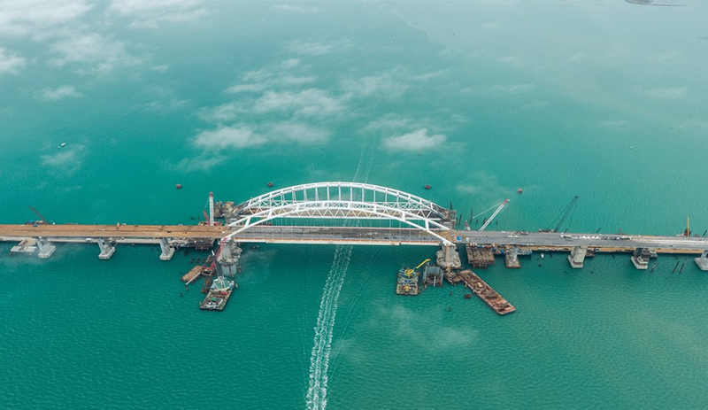 Crimean bridge March 2018 - Crimean bridge, Kerch bridge, Crimea