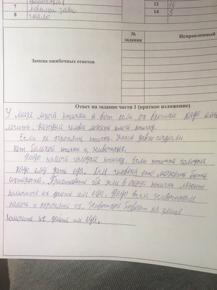 If the bird is hungrier, you need to give him food - My, School, Diagnostics, Russian language, Grade 9